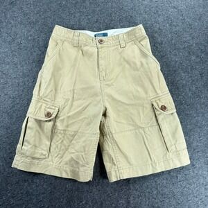Polo Ralph Lauren Kids Size 10 Tan Cargo Shorts 100% Cotton Adjustable Waist